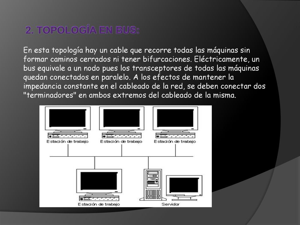 2. TOPOLOGÍA EN BUS: