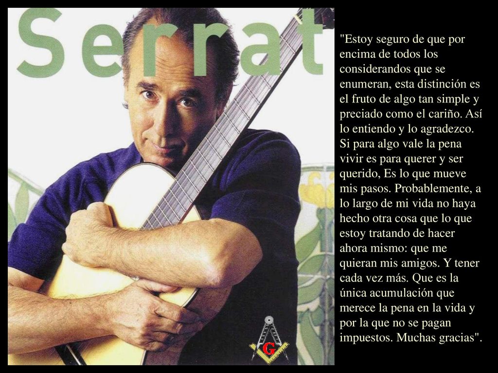 Estoy seguro de que por encima de todos los considerandos que se enumeran, esta distinción es el fruto de algo tan simple y preciado como el cariño.
