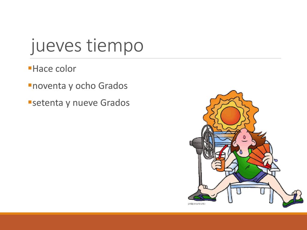 jueves tiempo Hace color noventa y ocho Grados setenta y nueve Grados