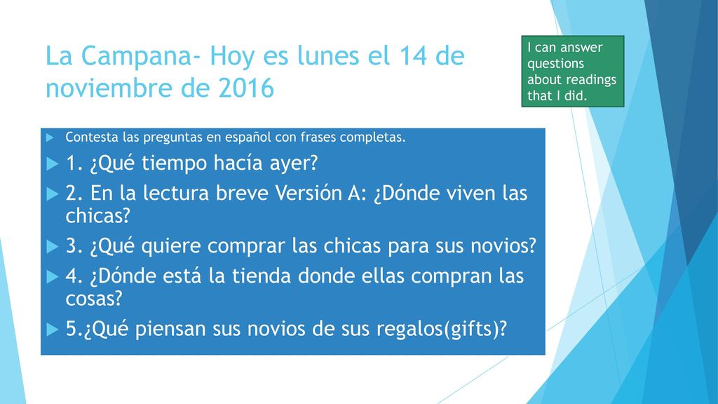 La Campana- Hoy es lunes el 14 de noviembre de 2016