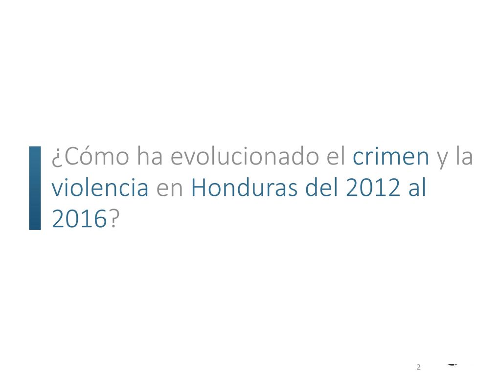 ¿Cómo ha evolucionado el crimen y la violencia en Honduras del 2012 al 2016