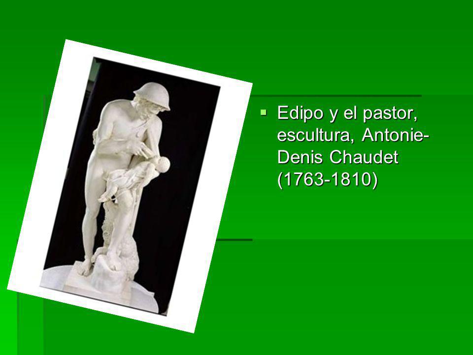 Edipo y el pastor, escultura, Antonie-Denis Chaudet ( )
