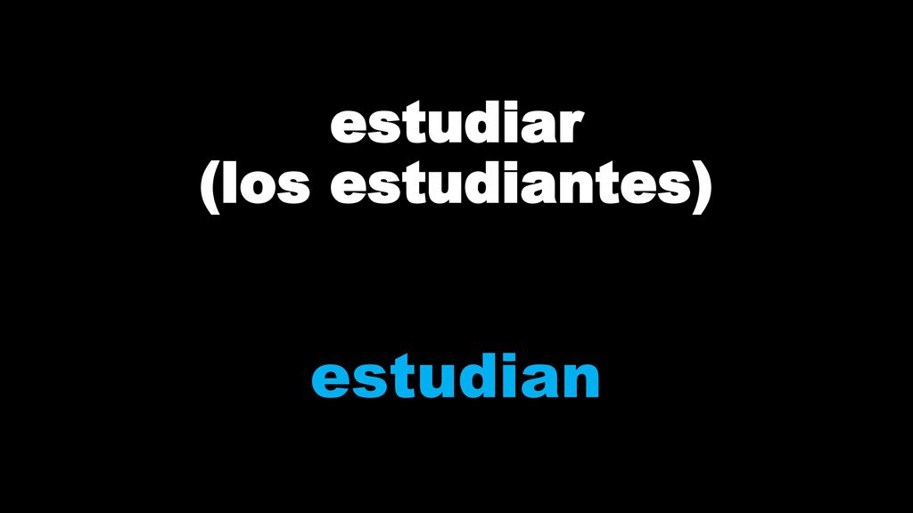 estudiar (los estudiantes)