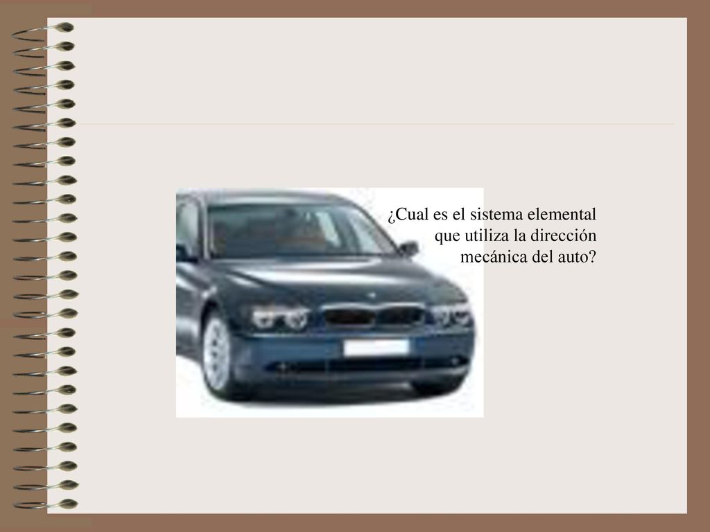 ¿Cual es el sistema elemental que utiliza la dirección mecánica del auto