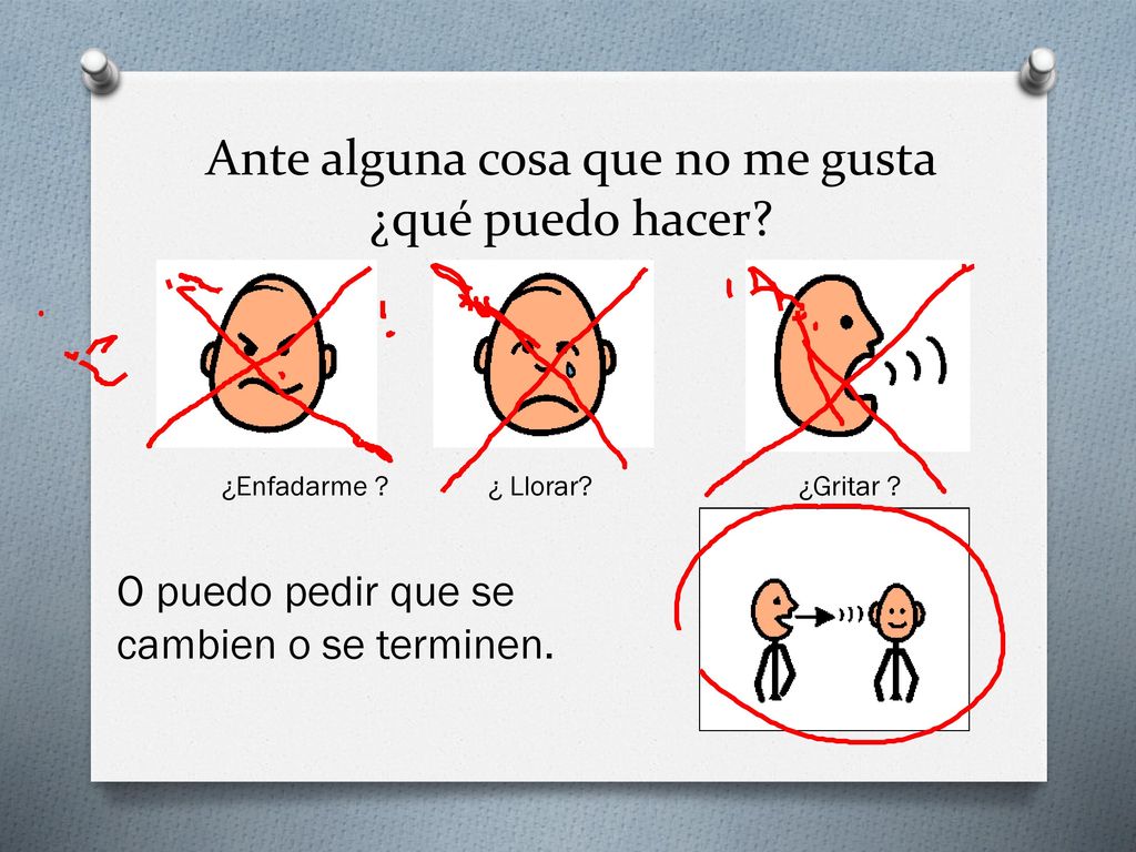 Ante alguna cosa que no me gusta ¿qué puedo hacer
