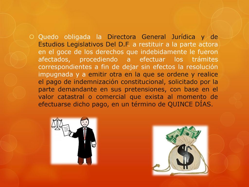 Quedo obligada la Directora General Jurídica y de Estudios Legislativos Del D.F.