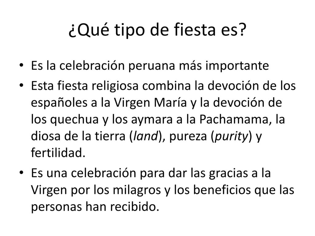 ¿Qué tipo de fiesta es Es la celebración peruana más importante