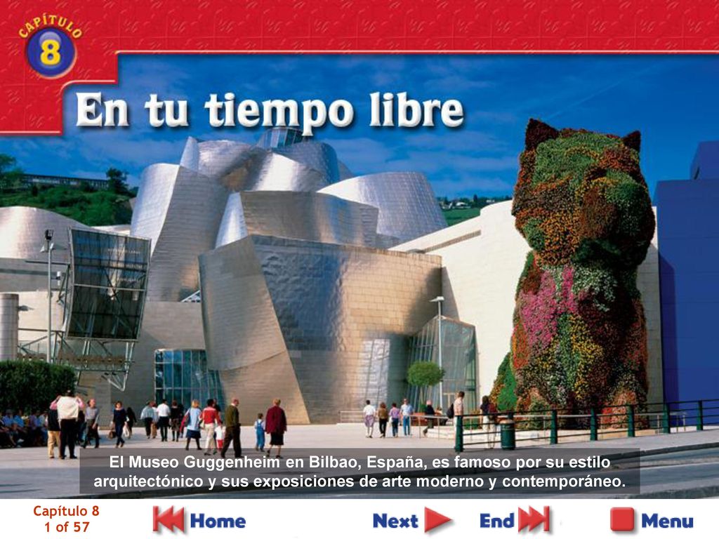 El Museo Guggenheim en Bilbao, España, es famoso por su estilo arquitectónico y sus exposiciones de arte moderno y contemporáneo.