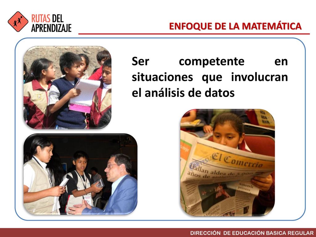 Ser competente en situaciones que involucran el análisis de datos