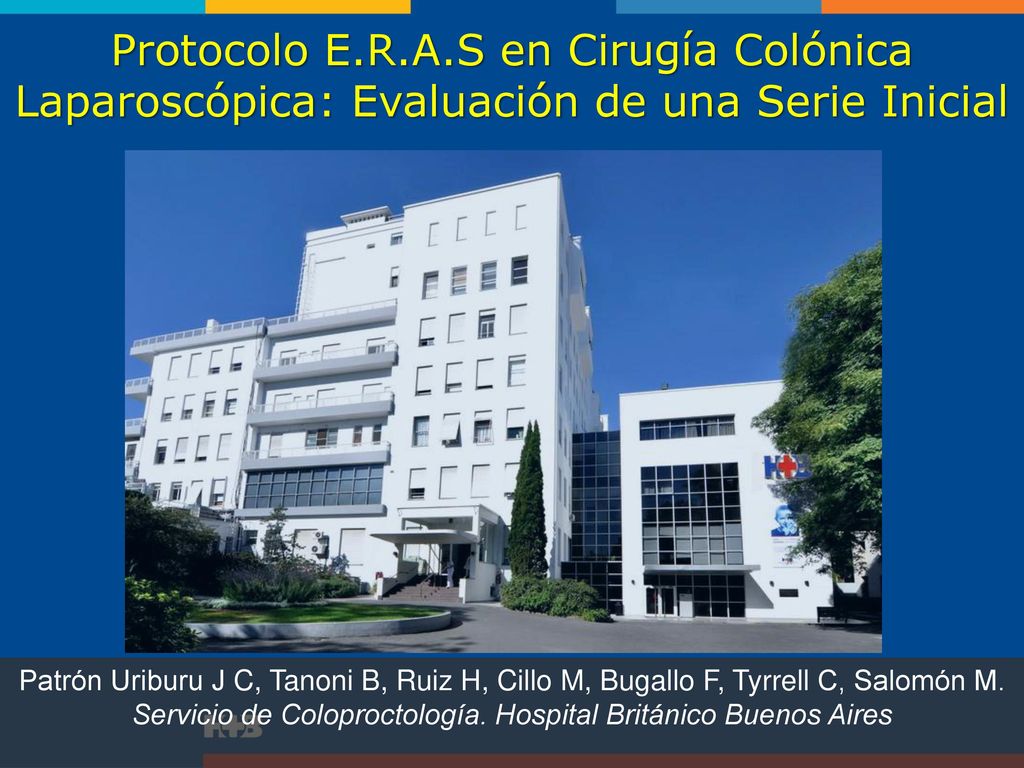 Protocolo E.R.A.S en Cirugía Colónica Laparoscópica: Evaluación de una Serie Inicial