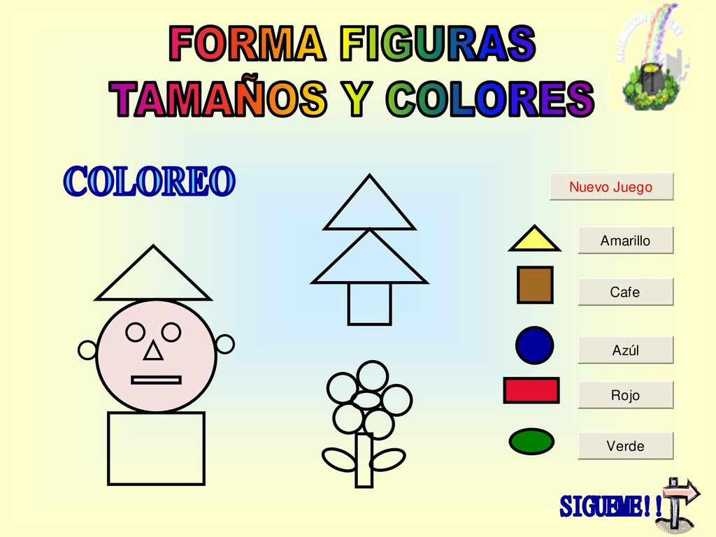 FORMA FIGURAS TAMAÑOS Y COLORES COLOREO SIGUEME!!