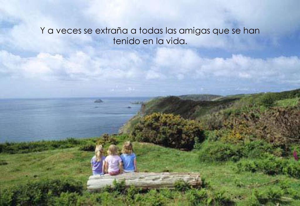 Y a veces se extraña a todas las amigas que se han tenido en la vida.