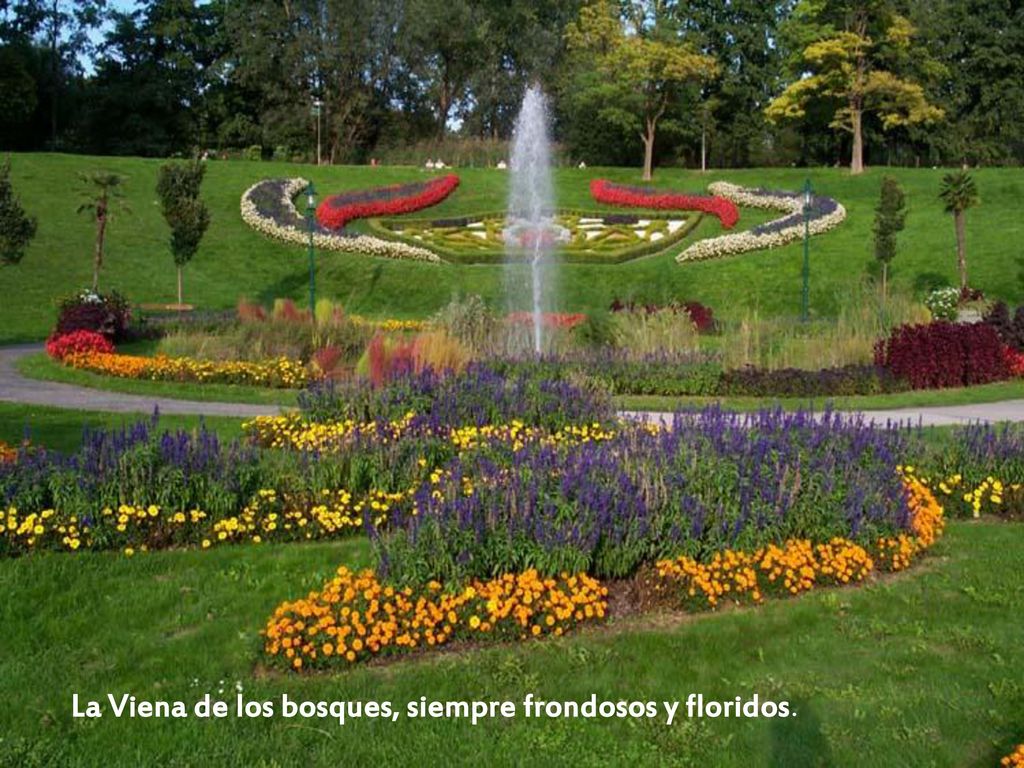 La Viena de los bosques, siempre frondosos y floridos.