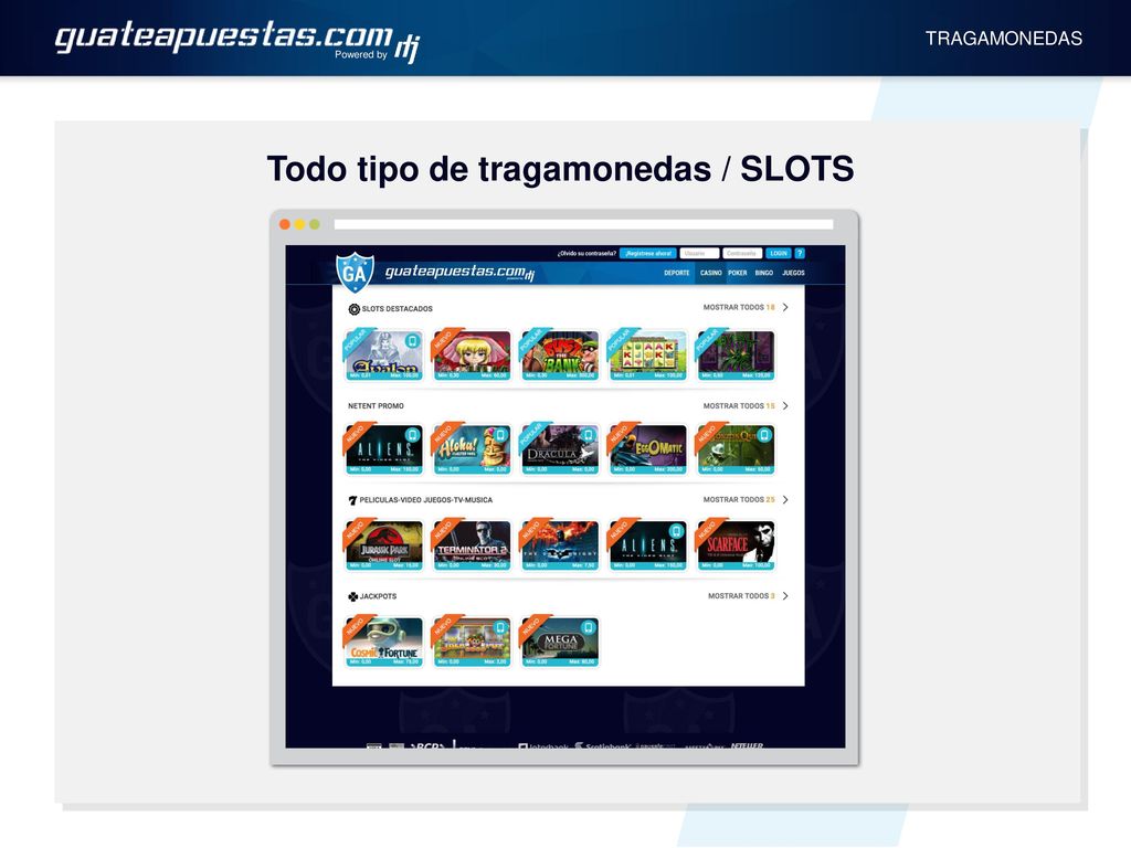 Todo tipo de tragamonedas / SLOTS