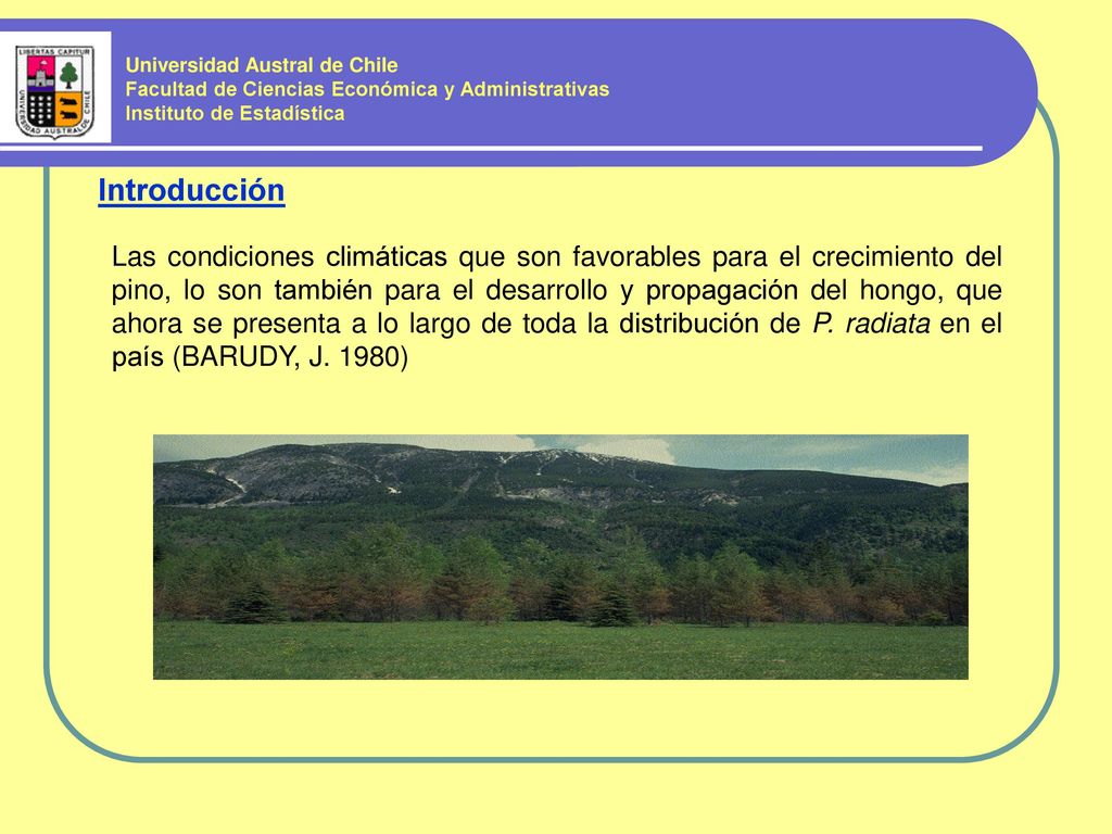 Universidad Austral de Chile Facultad de Ciencias Económica y Administrativas Instituto de Estadística