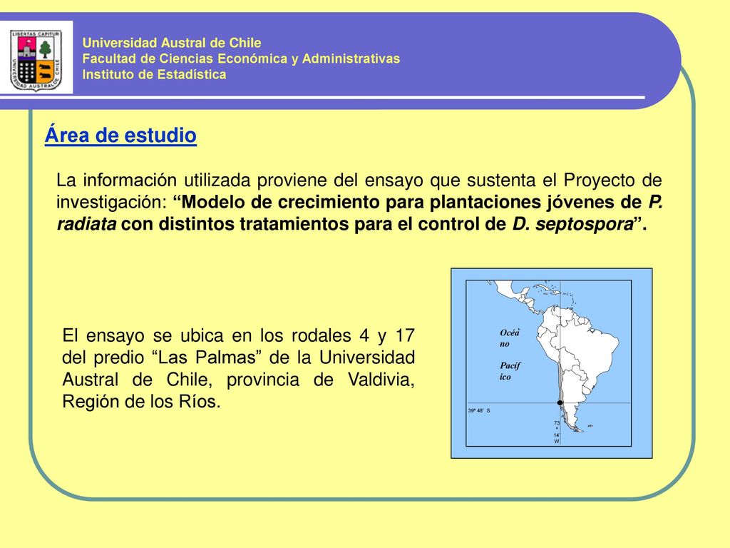 Universidad Austral de Chile Facultad de Ciencias Económica y Administrativas Instituto de Estadística