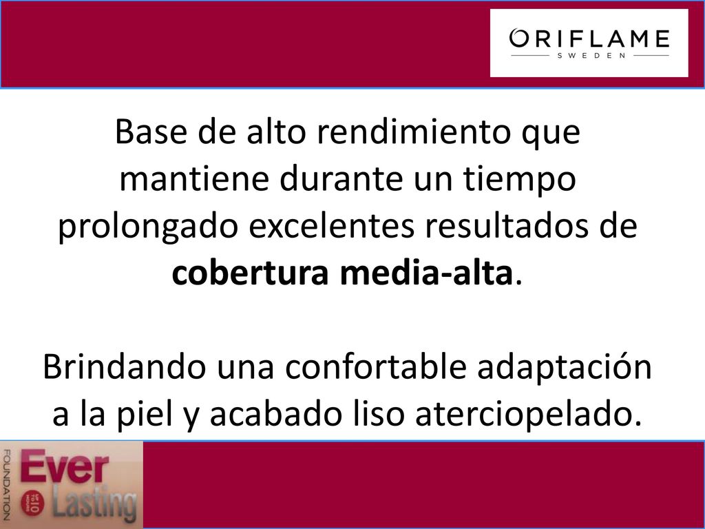 Base de alto rendimiento que mantiene durante un tiempo prolongado excelentes resultados de cobertura media-alta.