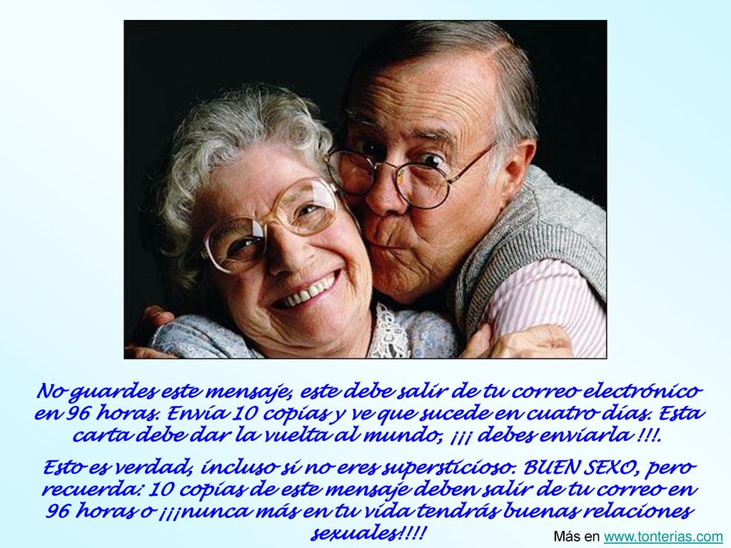No guardes este mensaje, este debe salir de tu correo electrónico en 96 horas. Envía 10 copias y ve que sucede en cuatro días. Esta carta debe dar la vuelta al mundo, ¡¡¡ debes enviarla !!!.