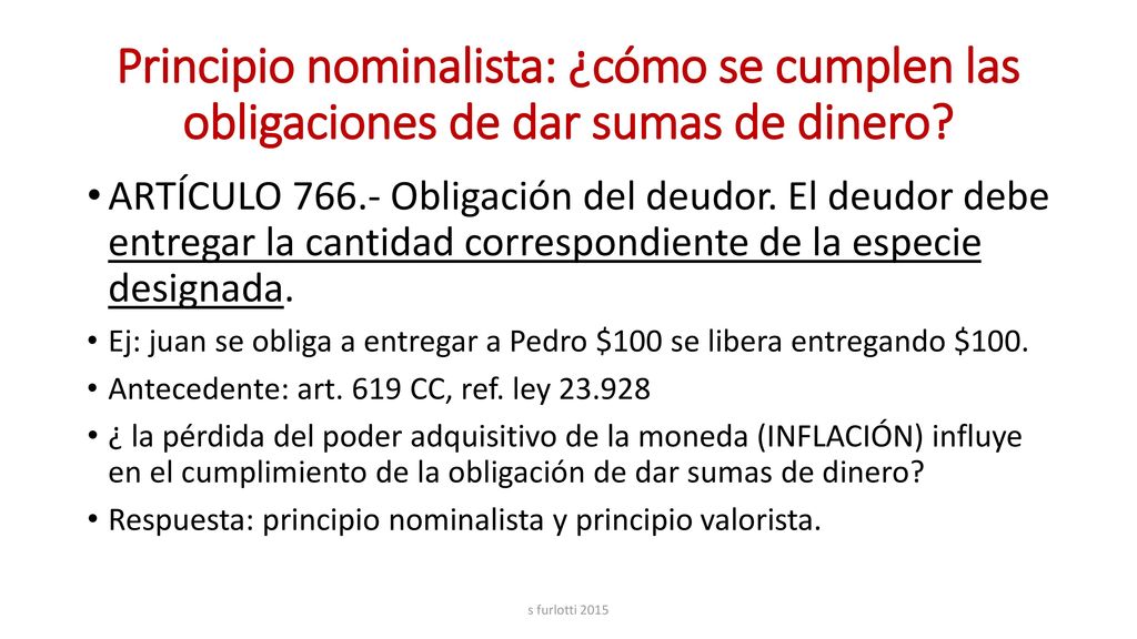 Principio nominalista: ¿cómo se cumplen las obligaciones de dar sumas de dinero