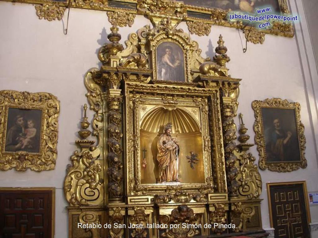 Retablo de San José, tallado por Simón de Pineda.