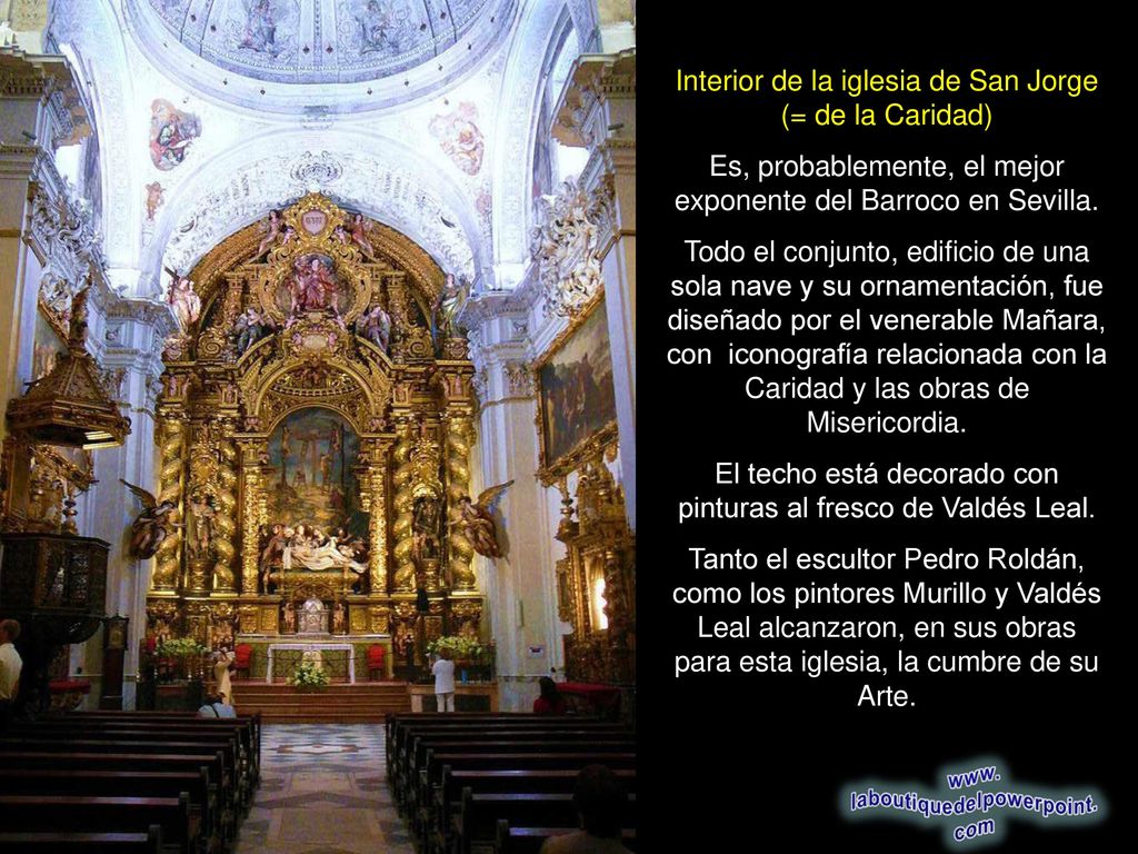 Interior de la iglesia de San Jorge (= de la Caridad)