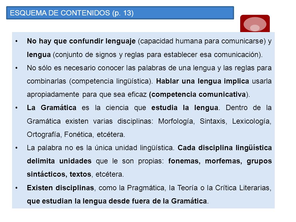 ESQUEMA DE CONTENIDOS (p. 13)