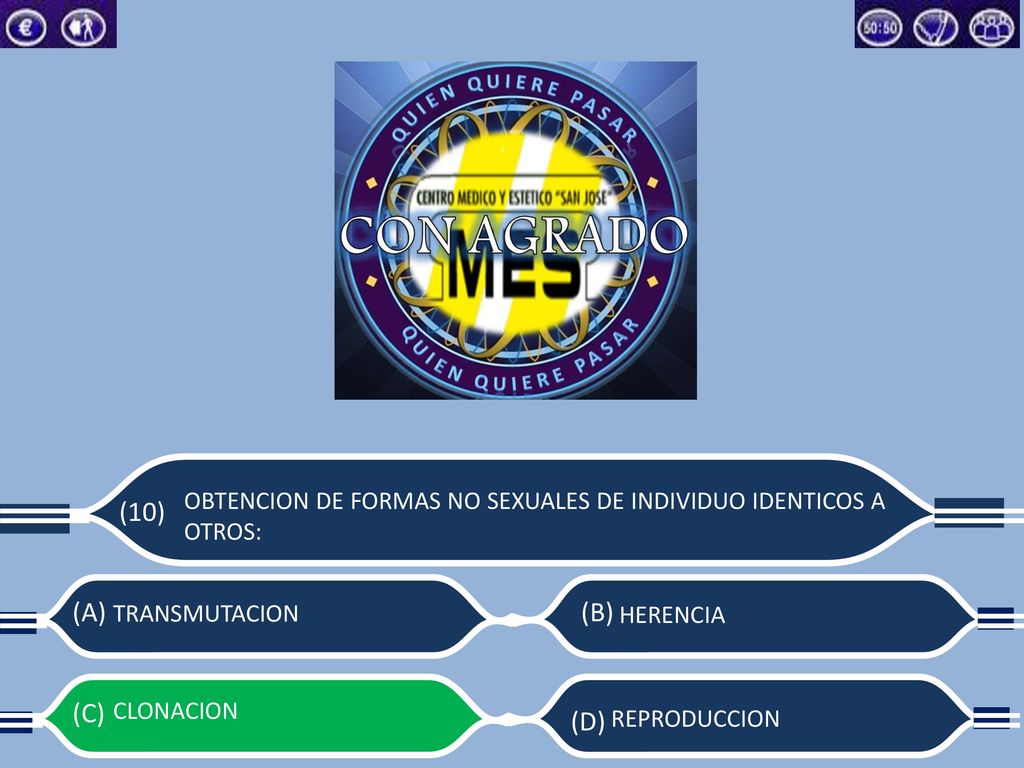 OBTENCION DE FORMAS NO SEXUALES DE INDIVIDUO IDENTICOS A OTROS: