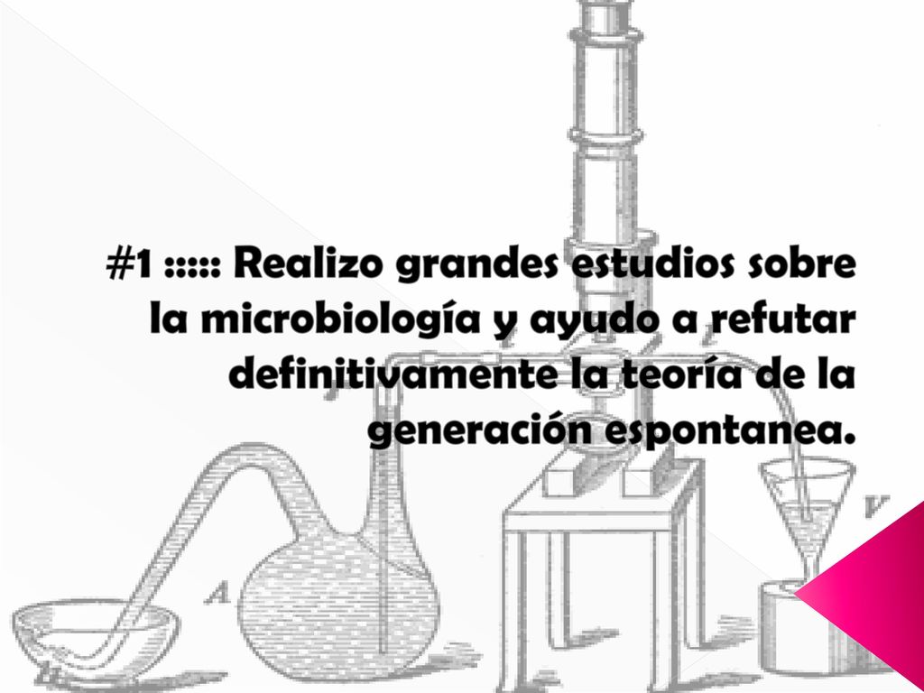 #1 ::::: Realizo grandes estudios sobre la microbiología y ayudo a refutar definitivamente la teoría de la generación espontanea.