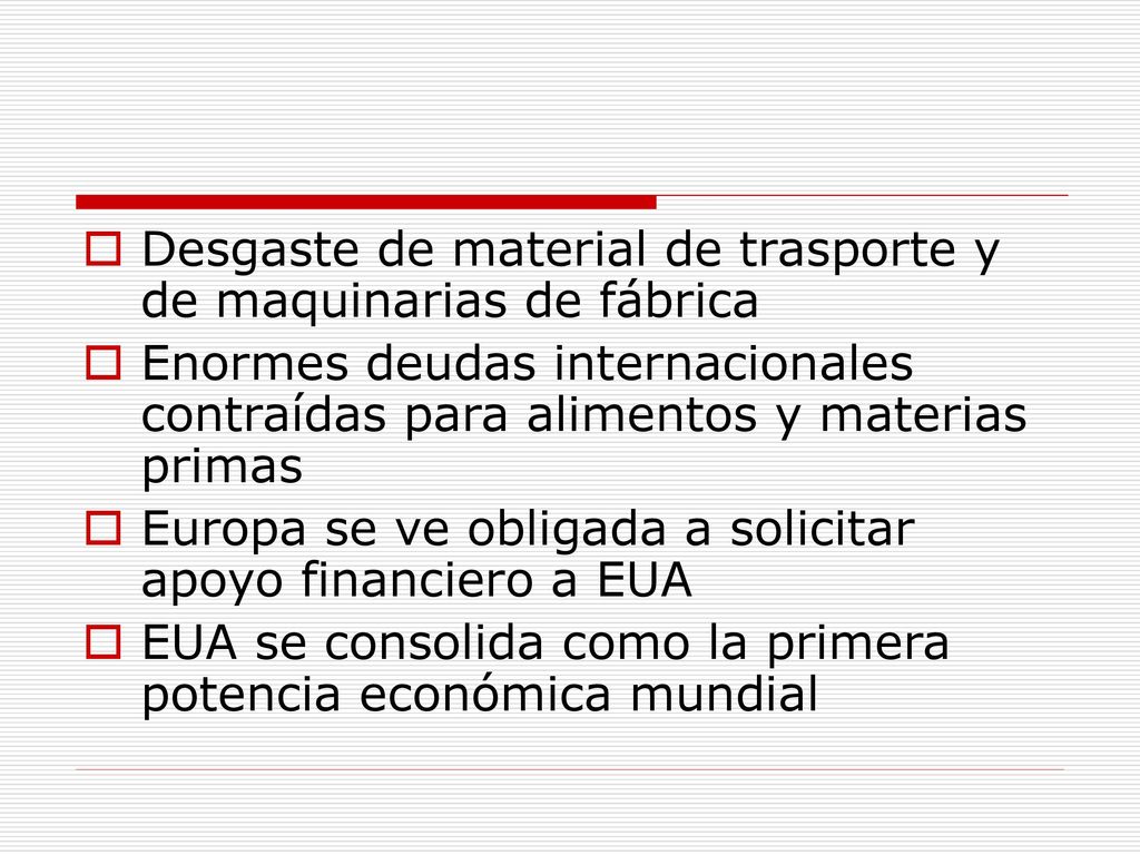 Desgaste de material de trasporte y de maquinarias de fábrica