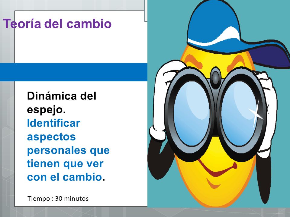 Teoría del cambio Dinámica del espejo.