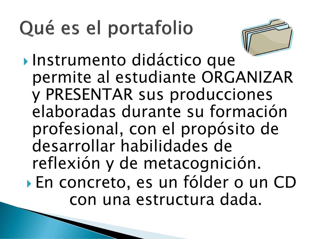 En concreto, es un fólder o un CD con una estructura dada.
