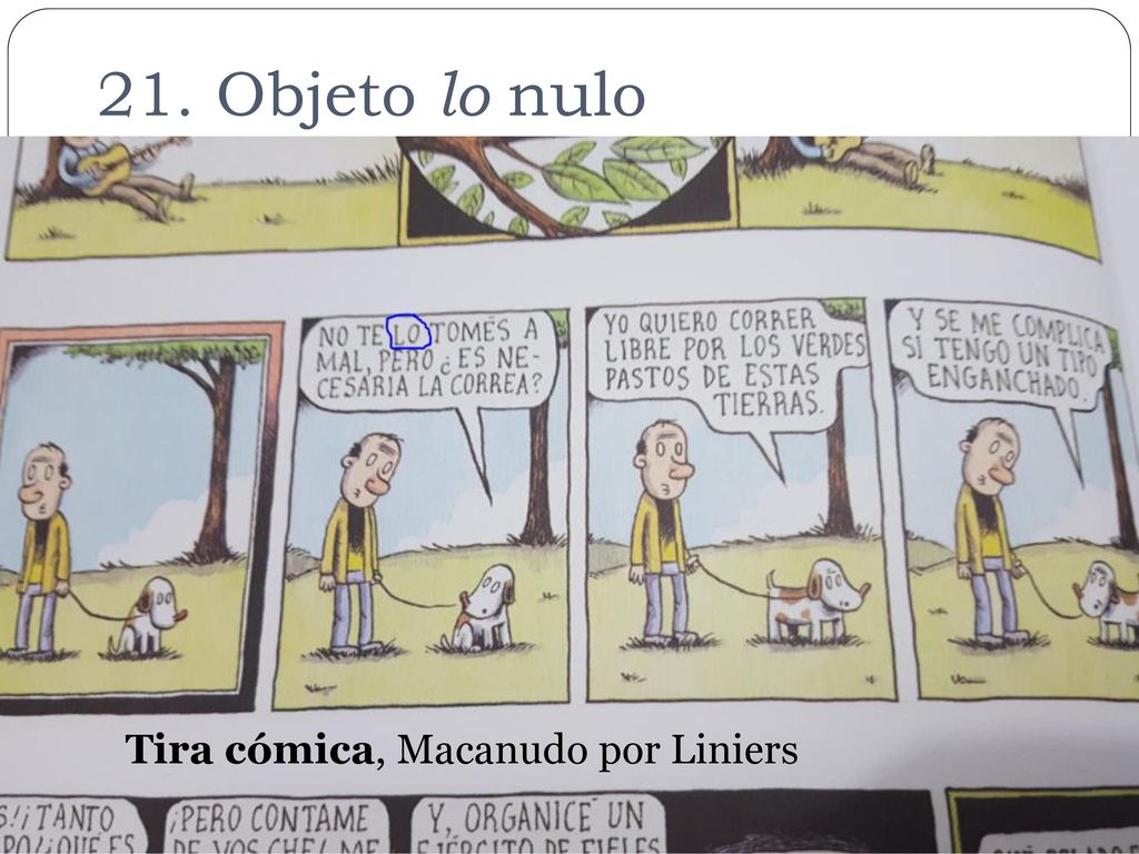 21. Objeto lo nulo Tira cómica, Macanudo por Liniers