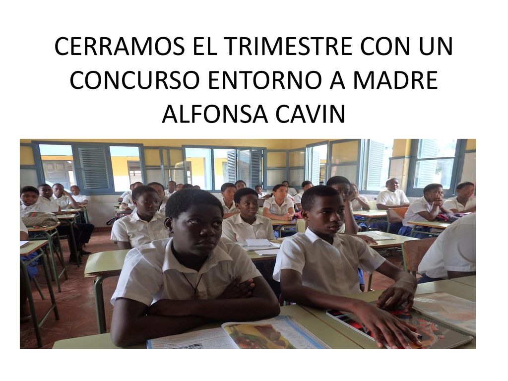 CERRAMOS EL TRIMESTRE CON UN CONCURSO ENTORNO A MADRE ALFONSA CAVIN