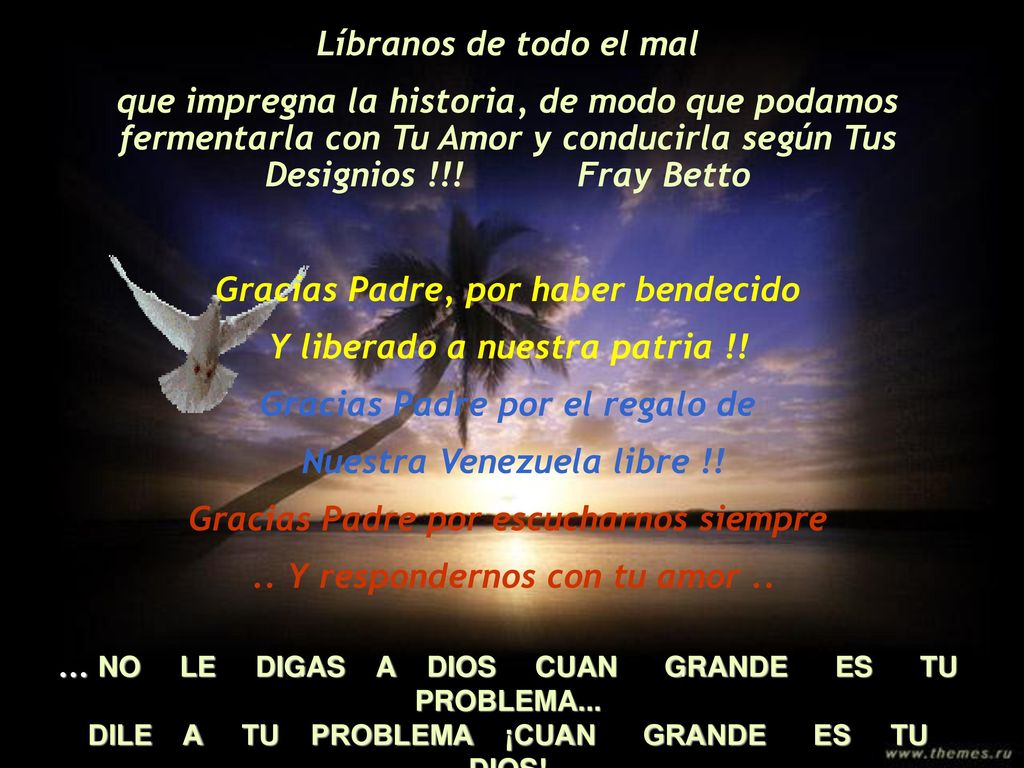 Gracias Padre, por haber bendecido Y liberado a nuestra patria !!