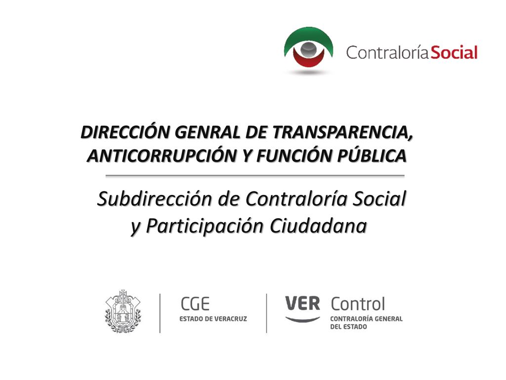 DIRECCIÓN GENRAL DE TRANSPARENCIA, ANTICORRUPCIÓN Y FUNCIÓN PÚBLICA