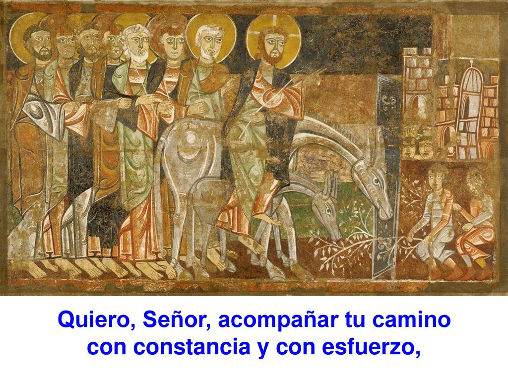 Quiero, Señor, acompañar tu camino con constancia y con esfuerzo,