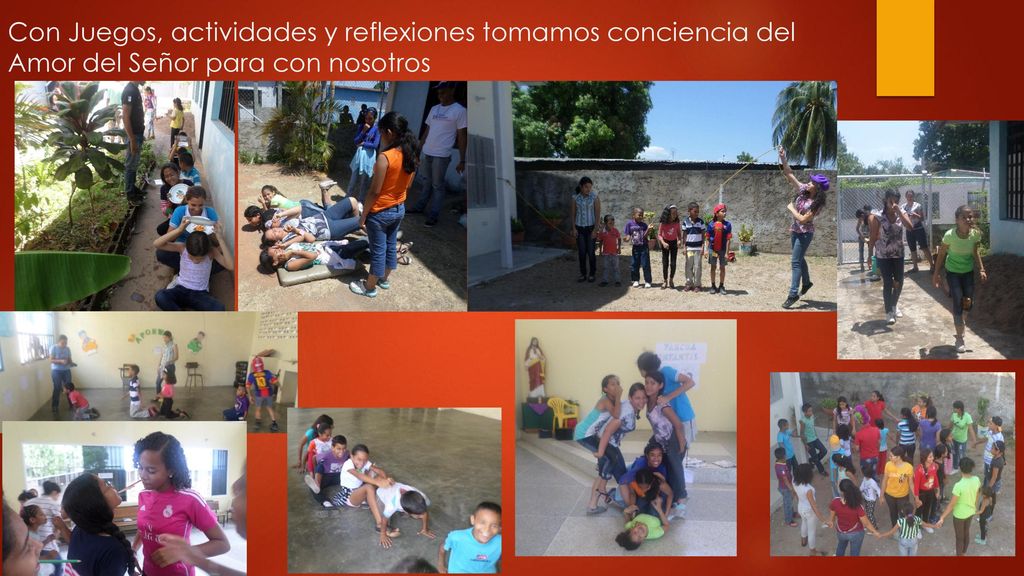 Con Juegos, actividades y reflexiones tomamos conciencia del Amor del Señor para con nosotros