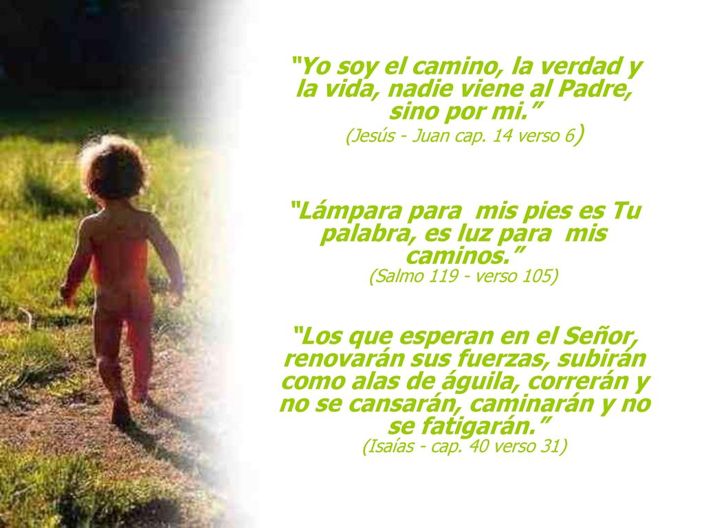 Lámpara para mis pies es Tu palabra, es luz para mis caminos.