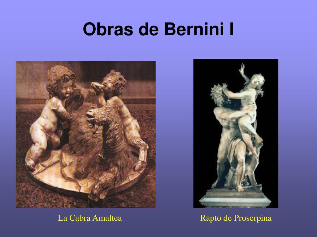 Obras de Bernini I La Cabra Amaltea Rapto de Proserpina