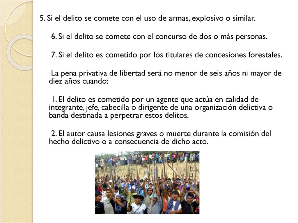 5. Si el delito se comete con el uso de armas, explosivo o similar.