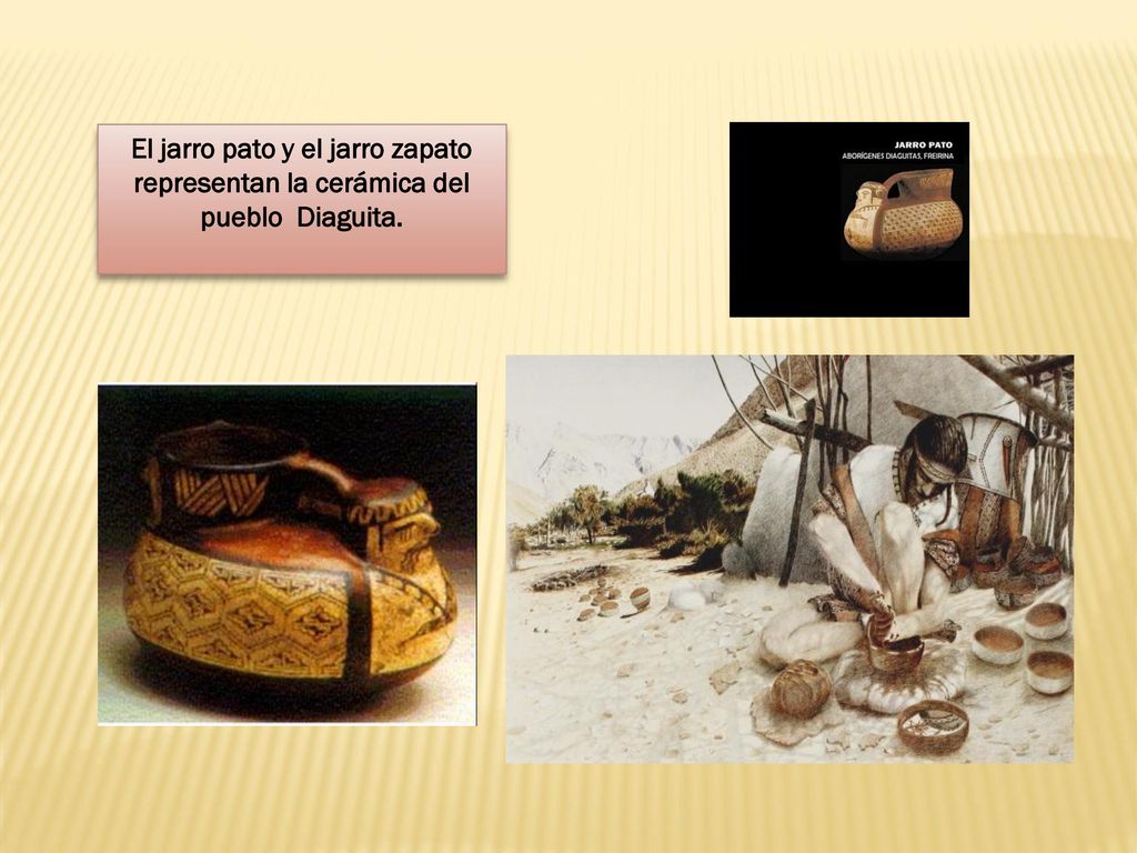 El jarro pato y el jarro zapato representan la cerámica del pueblo Diaguita.