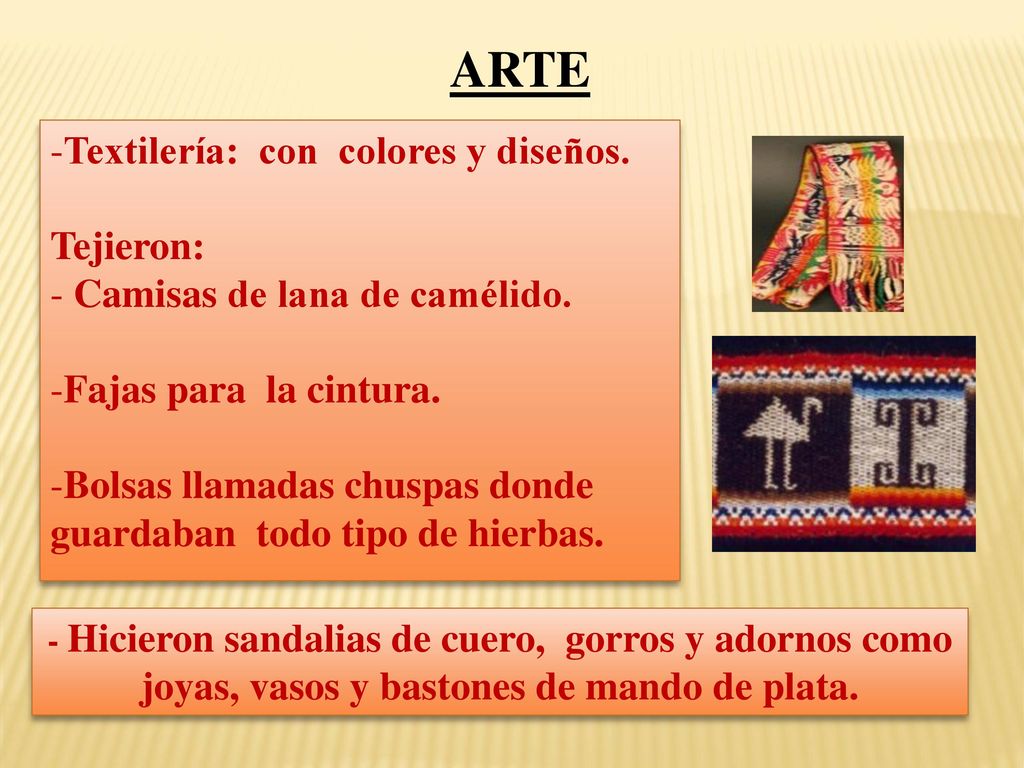 ARTE Textilería: con colores y diseños. Tejieron:
