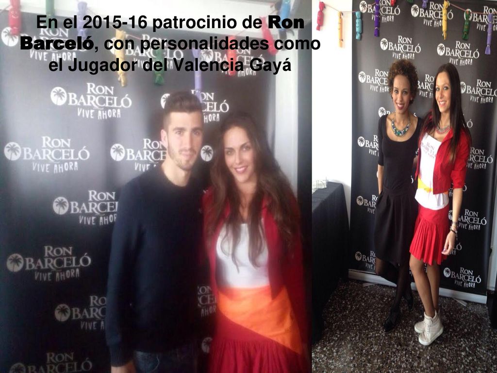 En el patrocinio de Ron Barceló, con personalidades como el Jugador del Valencia Gayá