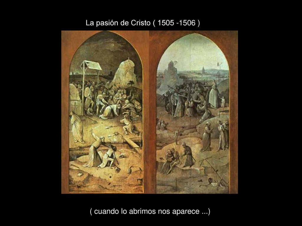 La pasión de Cristo ( ) ( cuando lo abrimos nos aparece ...)