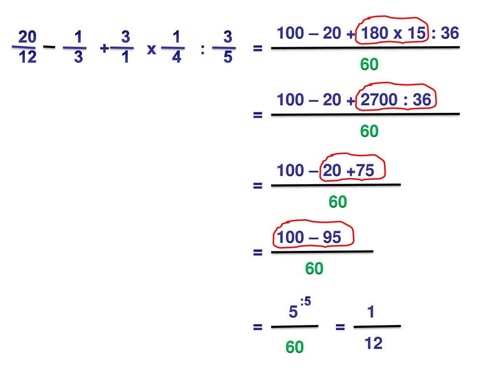 100 – x 15 : x. : = – : 36.