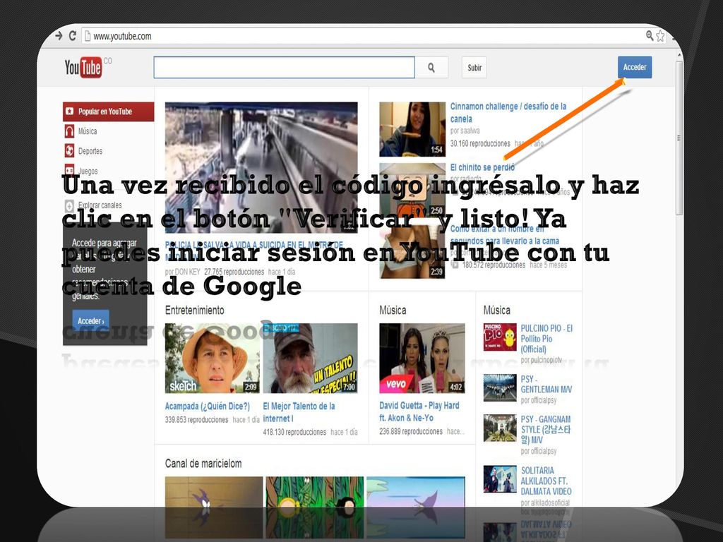 Una vez recibido el código ingrésalo y haz clic en el botón Verificar y listo.