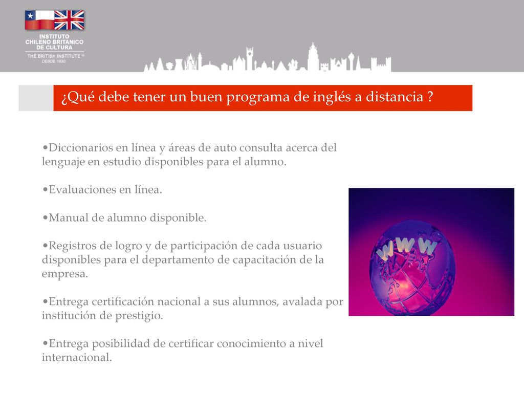 ¿Qué debe tener un buen programa de inglés a distancia