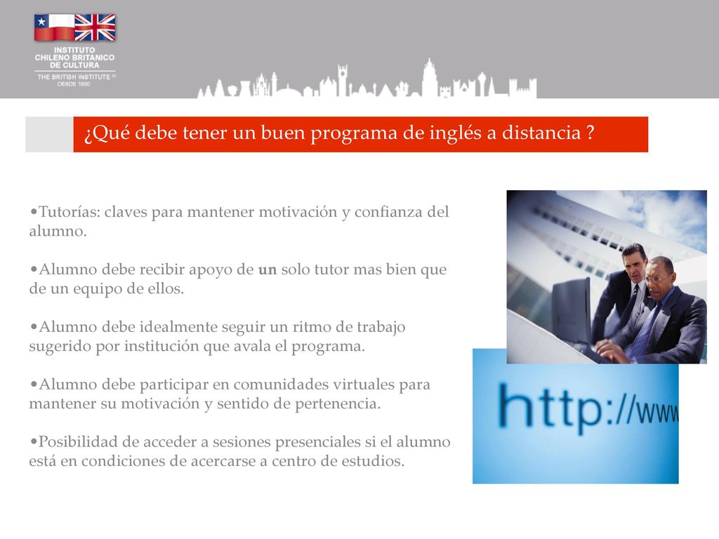 ¿Qué debe tener un buen programa de inglés a distancia