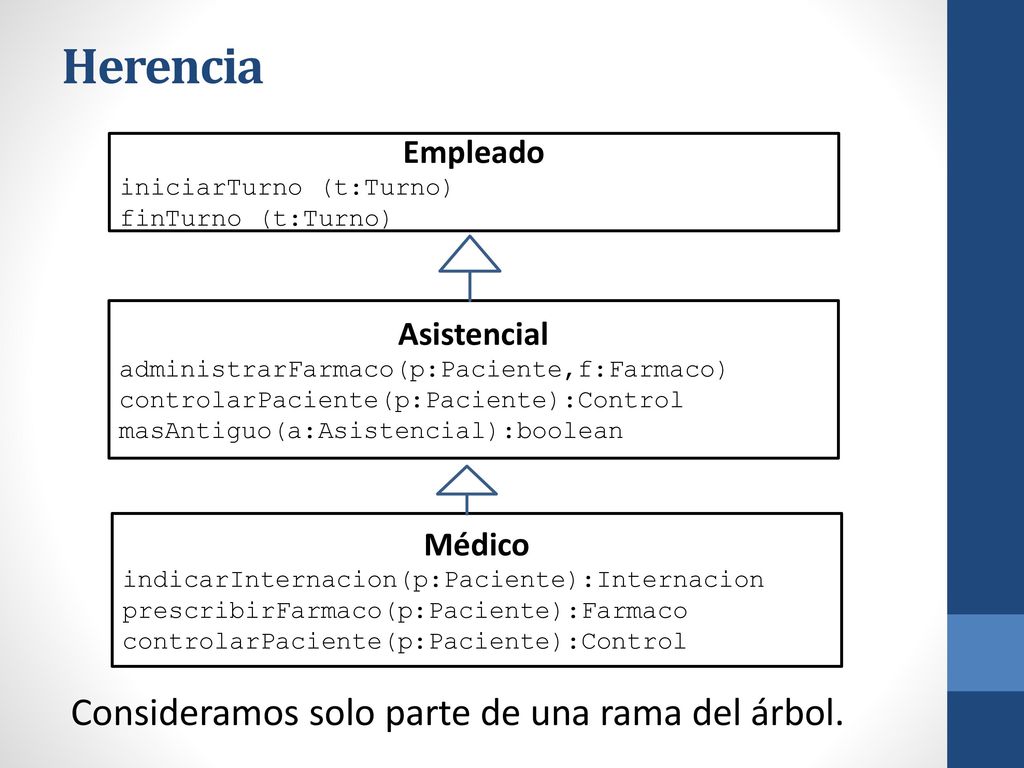 Herencia Consideramos solo parte de una rama del árbol. Empleado