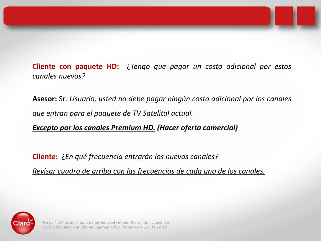 Cliente con paquete HD: ¿Tengo que pagar un costo adicional por estos canales nuevos